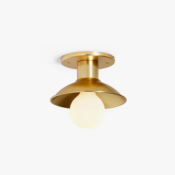 Industrial Vintage Brass Ceiling Light