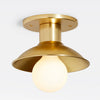 Industrial Vintage Brass Ceiling Light