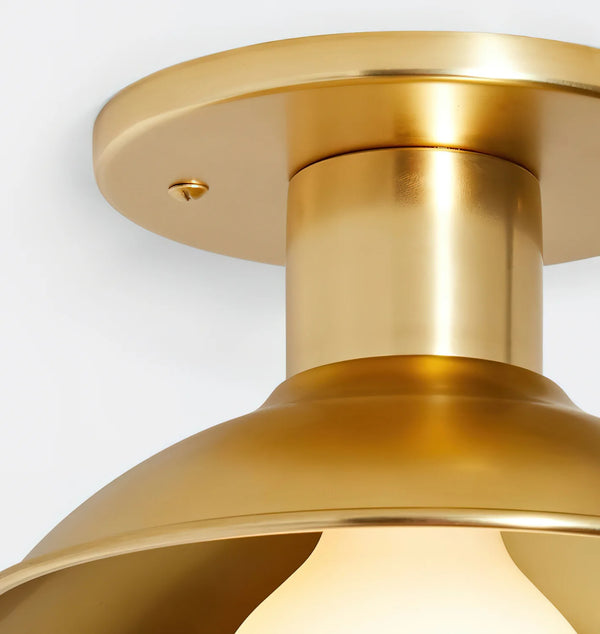 Industrial Vintage Brass Ceiling Light