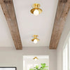Industrial Vintage Brass Ceiling Light