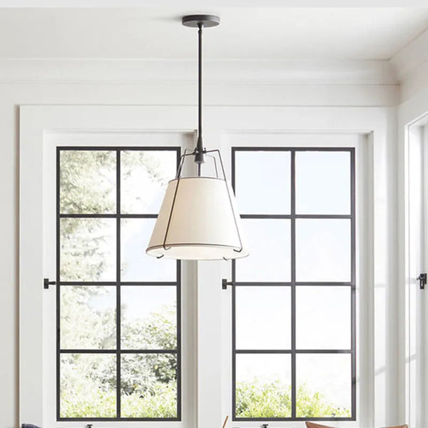 Japanese Nordic metal fabric restaurant pendant light