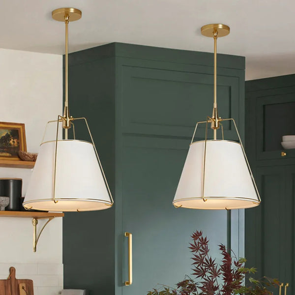 Japanese Nordic metal fabric restaurant pendant light