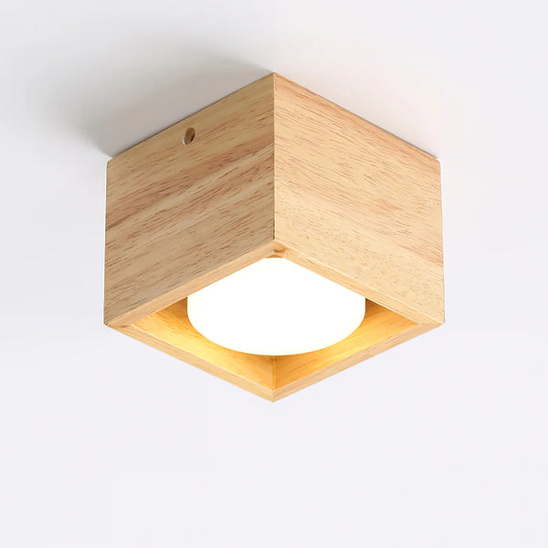 Japanese style wooden corridor ceiling lamp