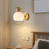 Japanese style wooden wall lamp