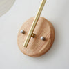 Japanese style wooden wall lamp