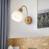 Japanese style wooden wall lamp