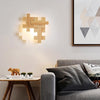 Jigsaw Wooden Wall Light