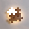 Jigsaw Wooden Wall Light