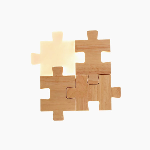Jigsaw Wooden Wall Light