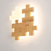 Jigsaw Wooden Wall Light