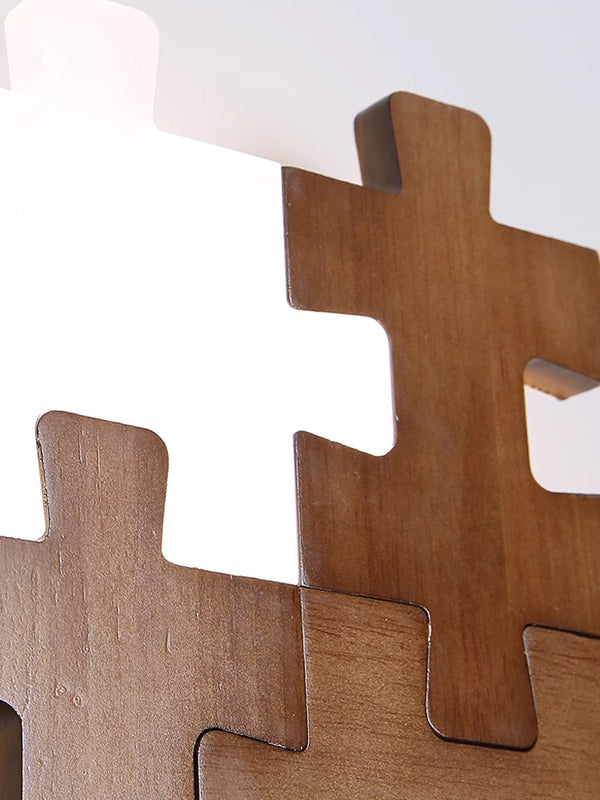 Jigsaw Wooden Wall Light