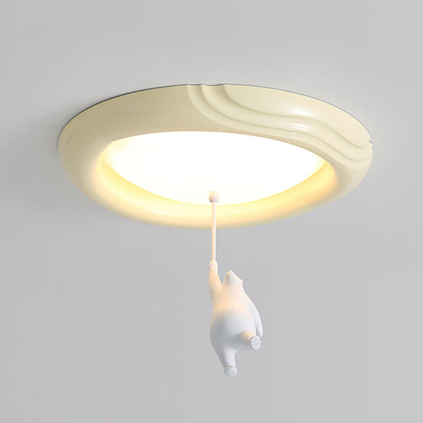 Children's room bear ceiling lamp