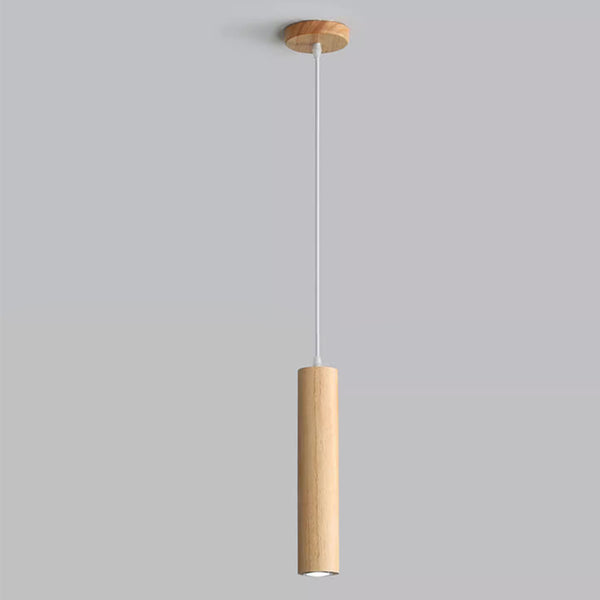 Suspension en bois à long tonneau, salle à manger