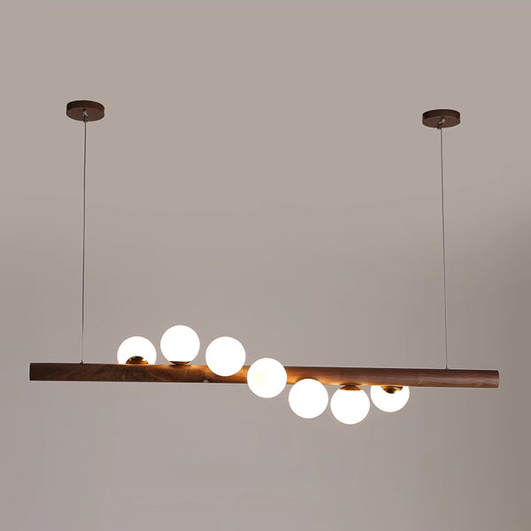 Suspension Magic Beans, lampe à bandes de bois