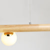 Suspension Magic Beans, lampe à bandes de bois