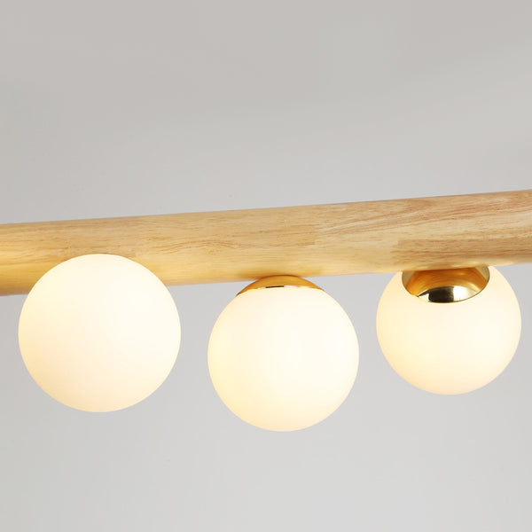 Suspension Magic Beans, lampe à bandes de bois
