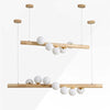 Suspension Magic Beans, lampe à bandes de bois