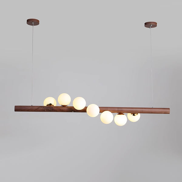 Suspension Magic Beans, lampe à bandes de bois