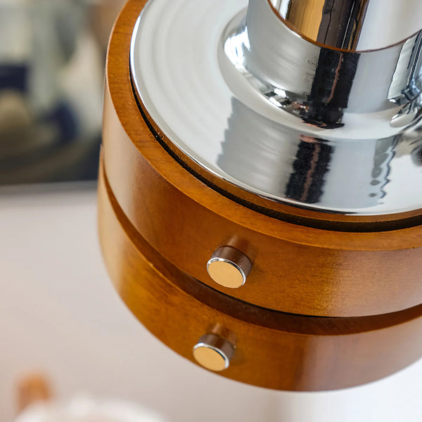 Medieval style solid wood wall lamp