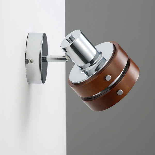 Medieval style solid wood wall lamp