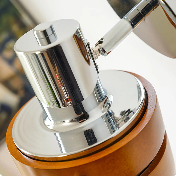 Medieval style solid wood wall lamp