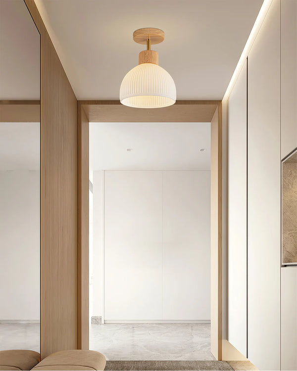 Modern wooden entrance ceiling lamp