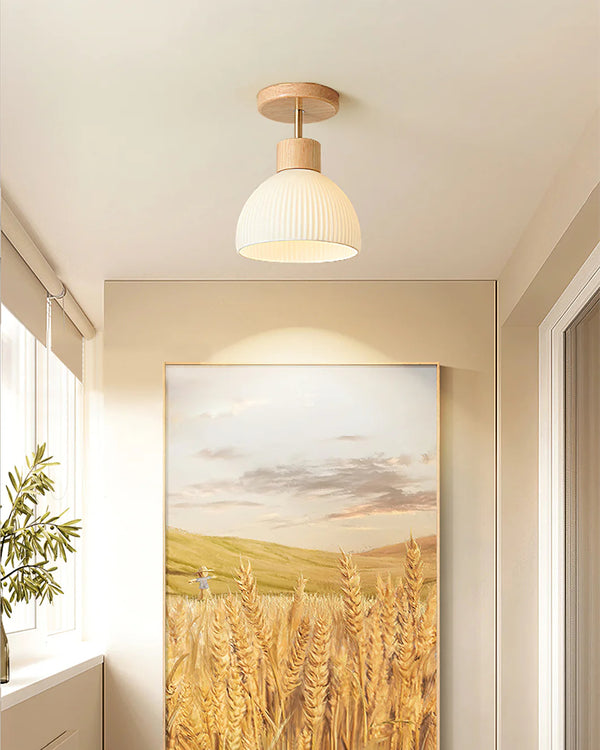 Modern wooden entrance ceiling lamp