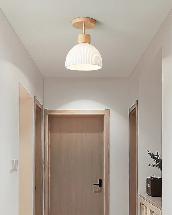 Modern wooden entrance ceiling lamp