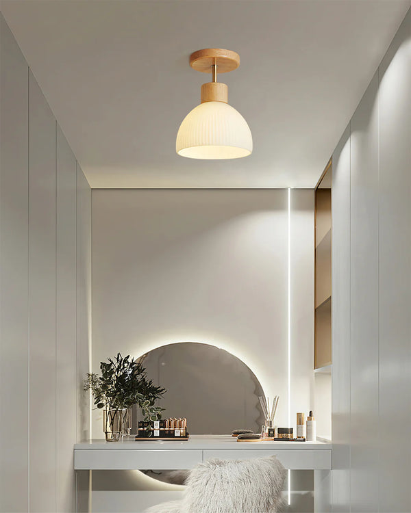 Modern wooden entrance ceiling lamp