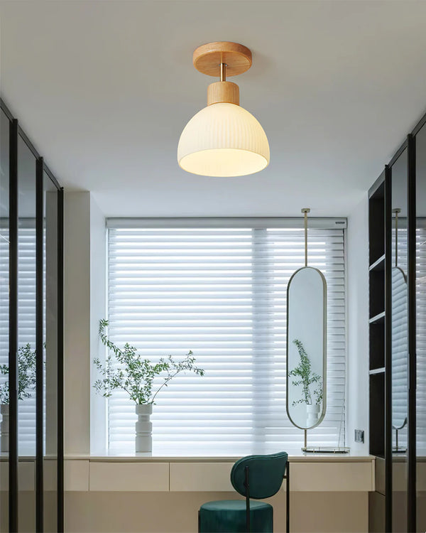 Modern wooden entrance ceiling lamp