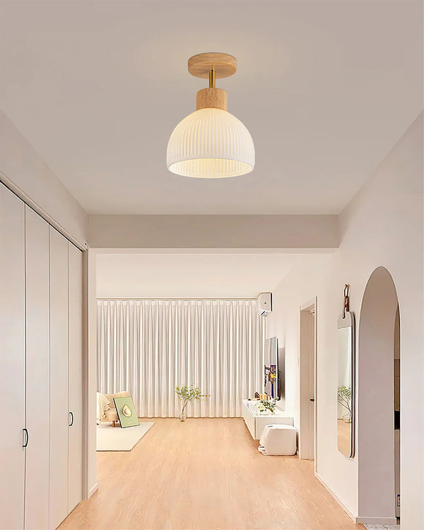 Modern wooden entrance ceiling lamp