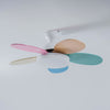 Multi-color petal ceiling fan lamp