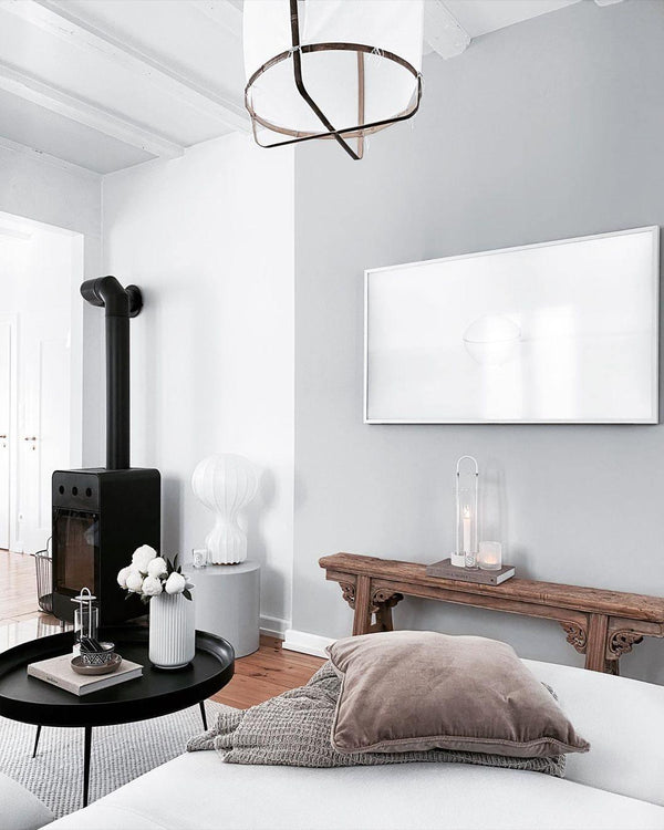 Lampe de table avec abat-jour en soie naturelle