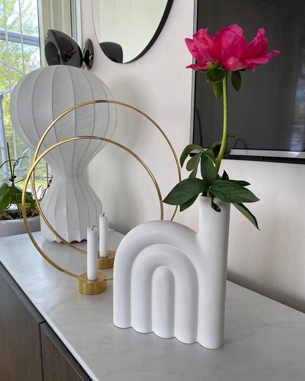 Lampe de table avec abat-jour en soie naturelle