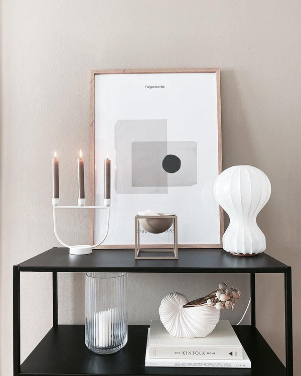 Lampe de table avec abat-jour en soie naturelle