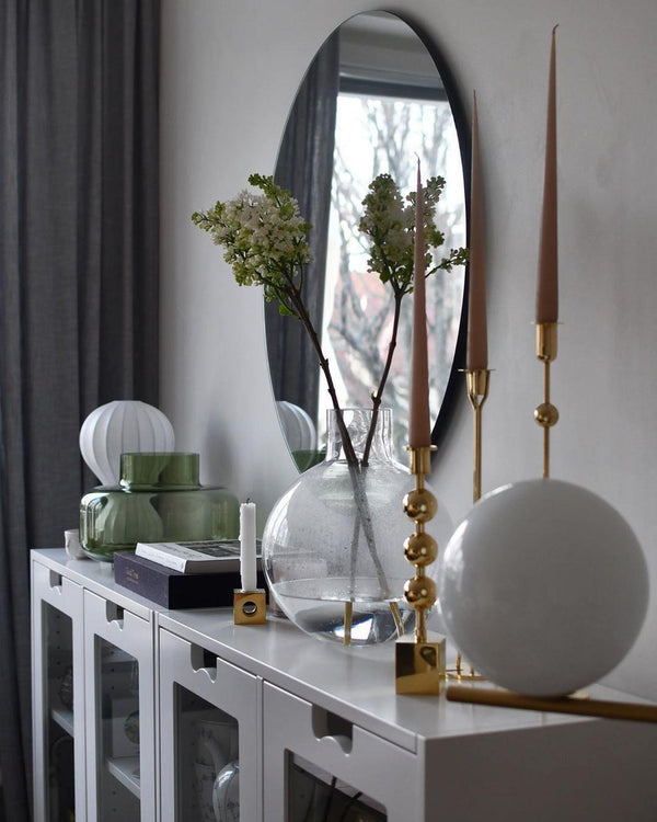 Lampe de table avec abat-jour en soie naturelle