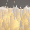 Natural feather soft light Pendant light
