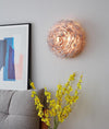 Nordic Feather Bedroom Bedside Wall Lamp