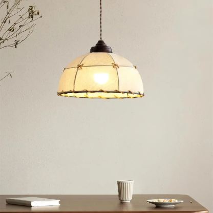 Nordic Wabi-sabi style hand-woven Pendant light