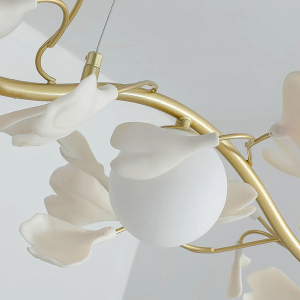 Nordic Ginkgo Leaf Chandelier