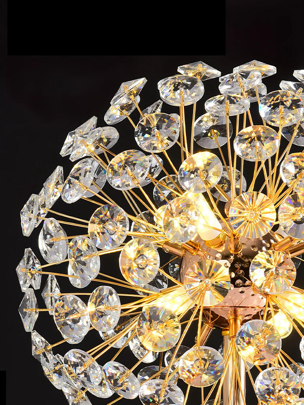 Nordic bedroom dandelion crystal table lamp