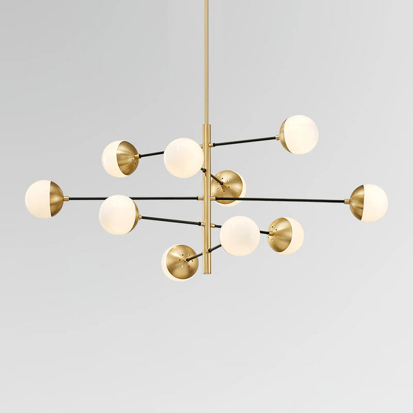 Nordic glass living room chandelier