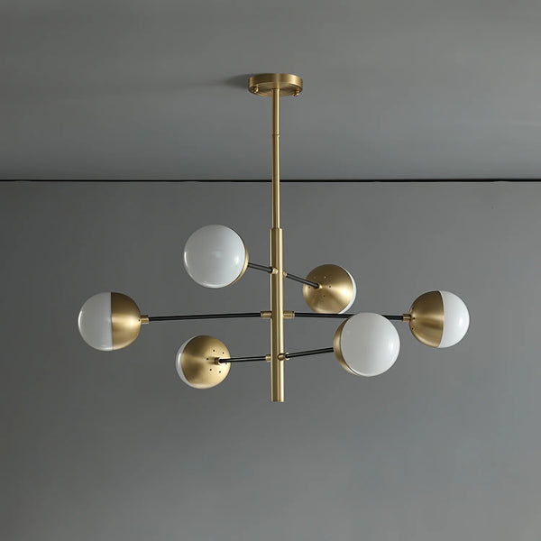 Nordic glass living room chandelier