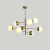 Nordic glass living room chandelier