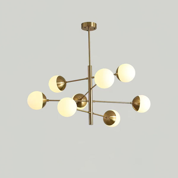 Nordic glass living room chandelier