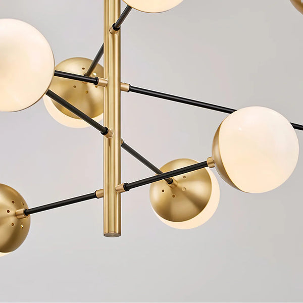 Nordic glass living room chandelier