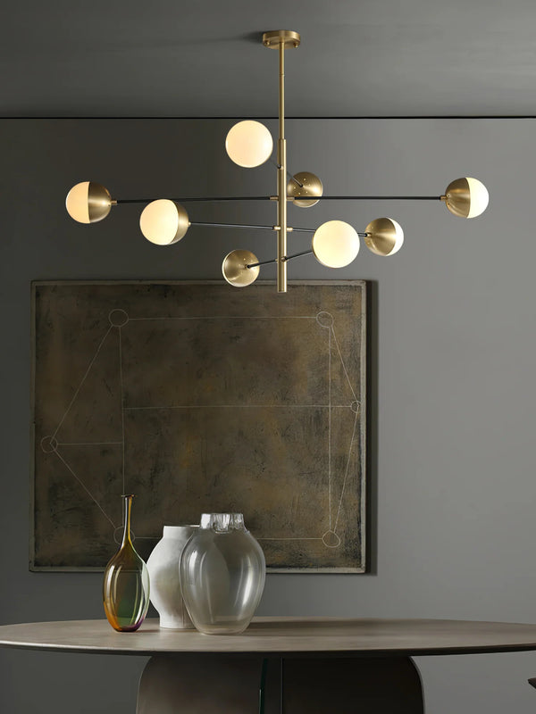 Nordic glass living room chandelier