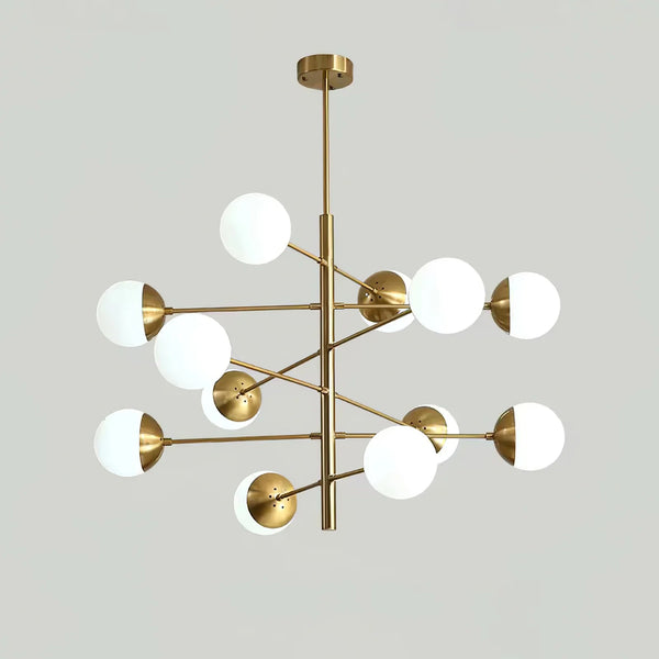 Nordic glass living room chandelier