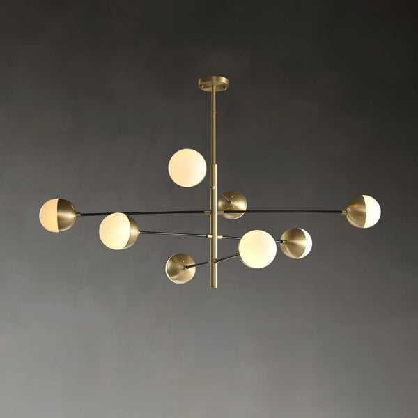 Nordic glass living room chandelier