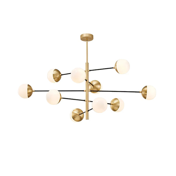 Nordic glass living room chandelier